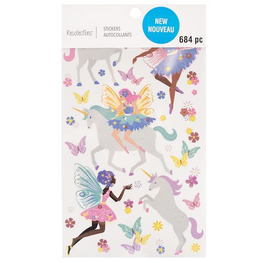 Unicorns &#x26; Fairies Sticker Book by Recollections&#x2122;